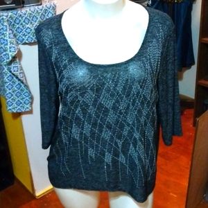 3X Lightweight Sequence Sweater NWOT